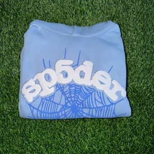 Blue Spider Hoodie Size M